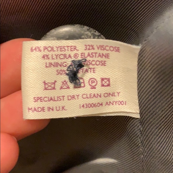 Oasis Long Gray Blazer/Jacket - Picture 3 of 3